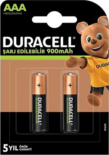 Duracell 900mAH AAA Şarjlı İnce Pil 2li Blister Ambalaj