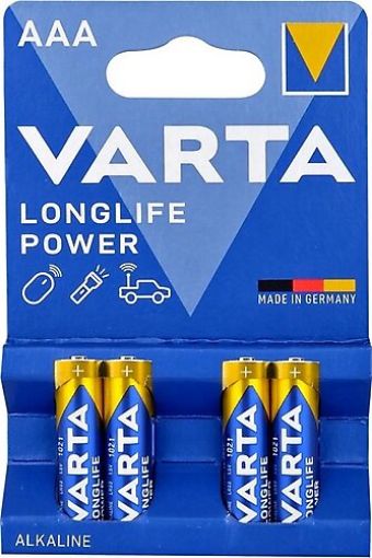 VARTA 4903 LONGLIFE POWER AAA 4LÜ BLİSTER resmi