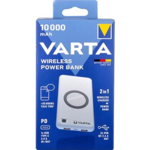 Varta 57913 10000 mAh Hızlı Şarj Kablosuz Powerbank