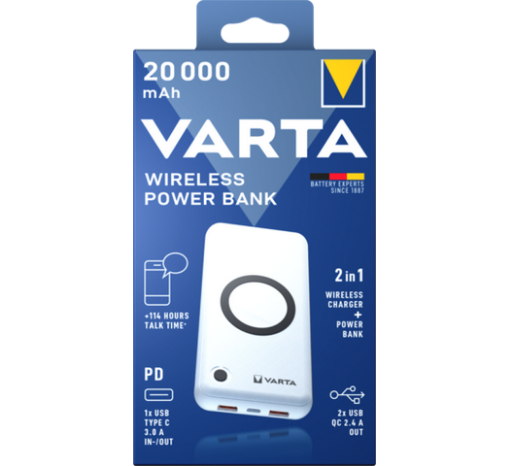 VARTA  57909 20000MAH WIRELESS POWERBANK resmi