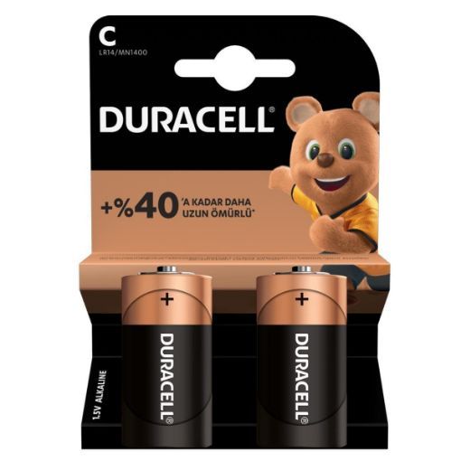 DURACELL C BOY ALKALINE PİL 2Lİ BLİSTER resmi