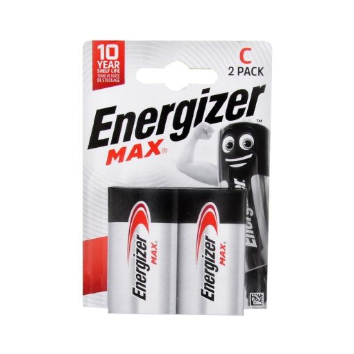 ENERGIZER MAX ALKALIN C ORTA  PIL 2'LI BLİSTER resmi