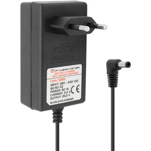 POWERMASTER 17576 14V 1.7A  5.5X 2.5  ADAPTÖR resmi