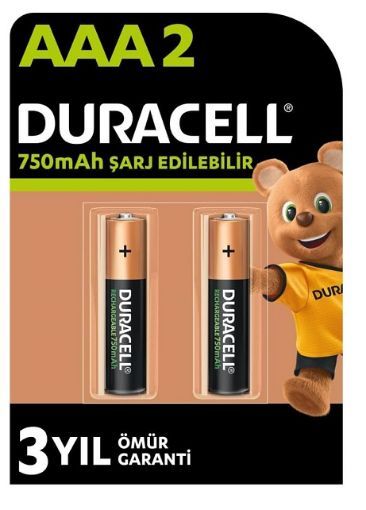 DURACELL 750MA İNCE ŞARJLI PİL 2Lİ BLİSTER resmi