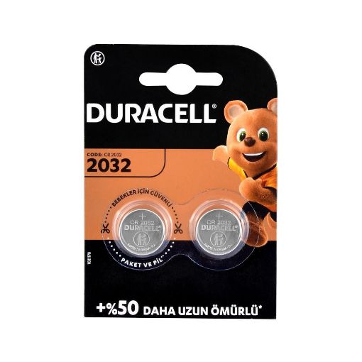 DURACELL CR2032 3V LİTYUM PİL 2Lİ BLİSTER resmi