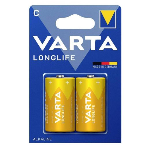 VARTA 4114  LONGLİFE C ORTA PİL 2Lİ BLİSTER resmi