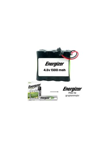 ENERGIZER 4.8V 1300MAH SIYAH SOKET OYUNCAK PILI resmi