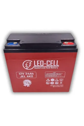 ORTEC LEO-CELL 12V 24AH JEL AKÜ resmi