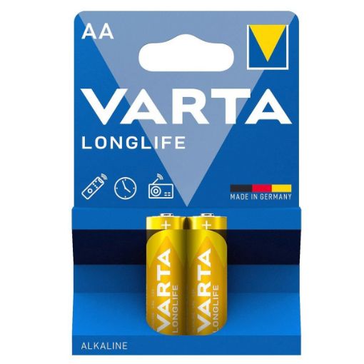 VARTA 4106 LONGLIFE AA KALEM PİL 2Lİ BLİSTER resmi