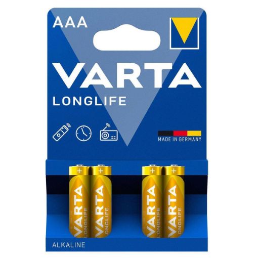 VARTA 4103 LONGLIFE AAA İNCE PİL 4LÜ BLİSTER resmi