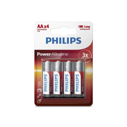 PHILIPS ALKALİN AA KALEM PİL 4LÜ BLİSTER resmi