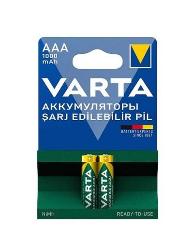 VARTA 5703-412 1000MA ŞARJLı INCE PIL 2 AAA resmi