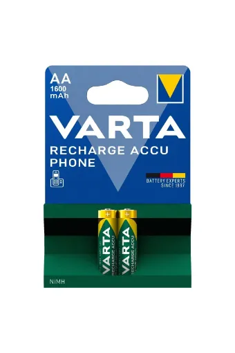 VARTA 58399-402  1600MA ŞARJLı KALEM PIL 2 AA resmi