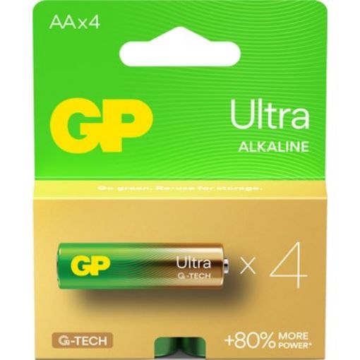 GP ULTRA  ALKALİN AAA İNCE PİL 4LÜ BİLİSTER resmi