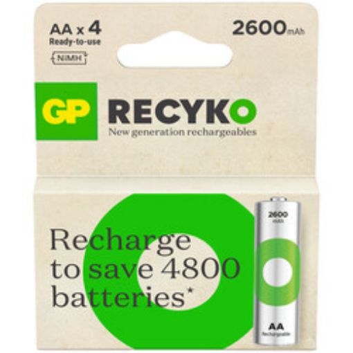 GP RECHARGE CHARGE  AA 2600MAH 4LÜ resmi