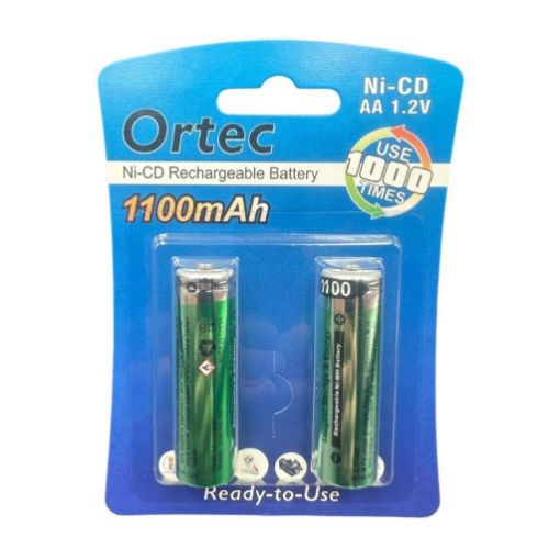 ORTEC NIMH RECHARGEABLE AA 1100 MAH 1.2V resmi