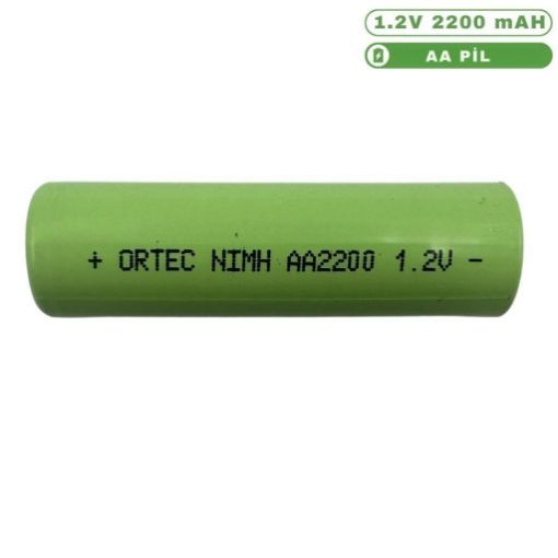 ORTEC NIMH AA 2200 MAH 1.2V resmi