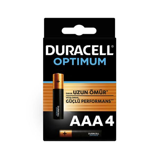 DURACELL OPTİMUM İNCE AAA PİL 4LÜ BLİSTER resmi