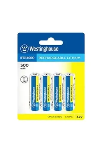 WESTİNGHOUSE 14500 LİFEPO4 3.2V 500MAH PİL resmi