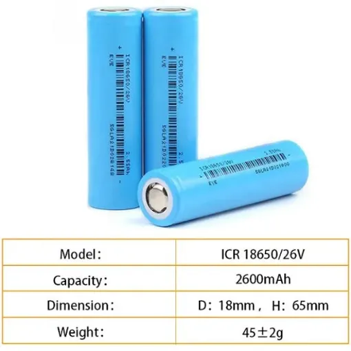 EVE 18650 2550MAH 3C LI-ION PİL resmi