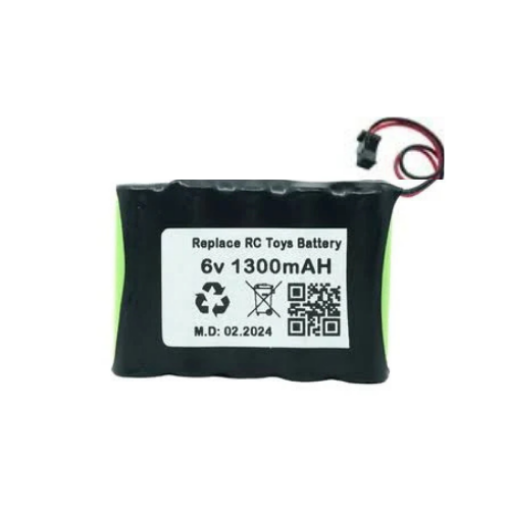 6V 1300MAH AA SİYAH SOKET PİL resmi