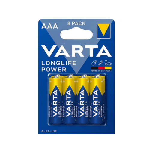 VARTA 4903 LONGLIFE POWER AAA 8Lİ BLİSTER resmi