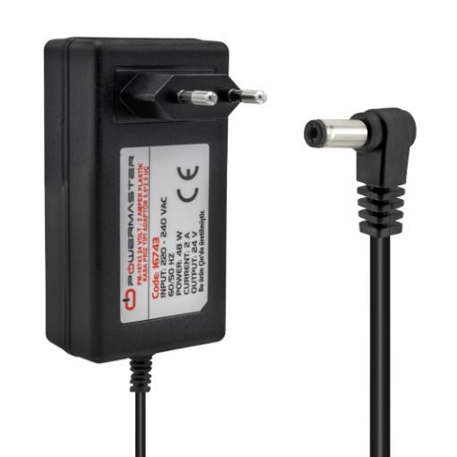 POWERMASTER 16743 24V 2A  5.5X 2.5  ADAPTÖR resmi