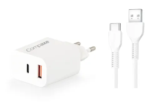 COMPAXE CTA-350 UT 35W PD/QC + USB TO TYPE C 3 A K resmi