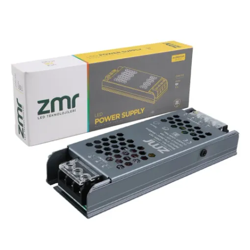 ZMR-702/B.00 12 Volt 10 Amper 120 Watt Slim Metal Kasa Adaptör resmi