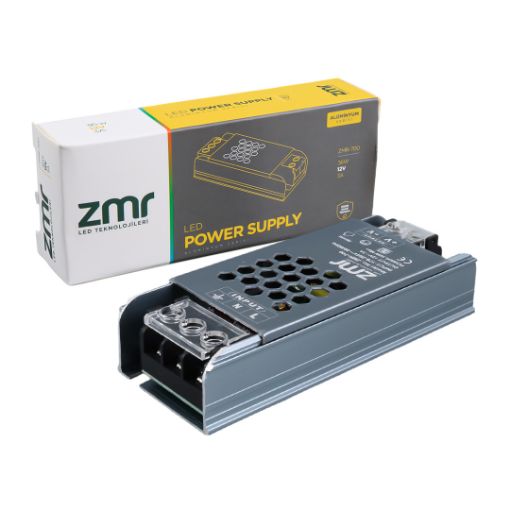 ZMR-700/B.00 12 VOLT 3 AMPER 36 WATT SLIM METAL KASA ADAPTÖR resmi