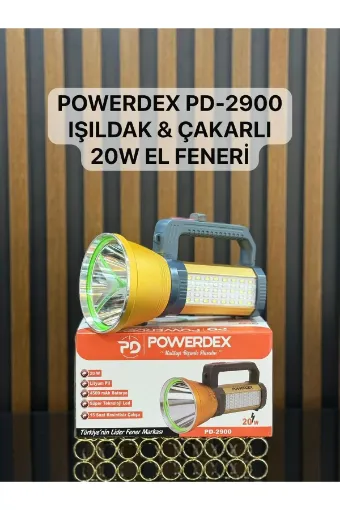 Powerdex PD-2900 2000 Lümen Led Şarjlı El Feneri resmi