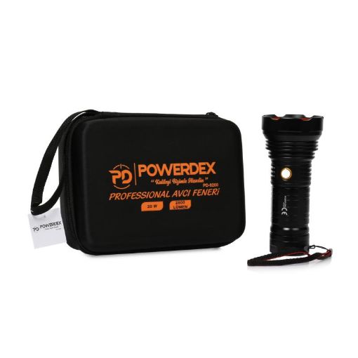 Powerdex PD-9200 20Watt Süper Güçlü LED Profesyonel Şarjlı El Feneri resmi