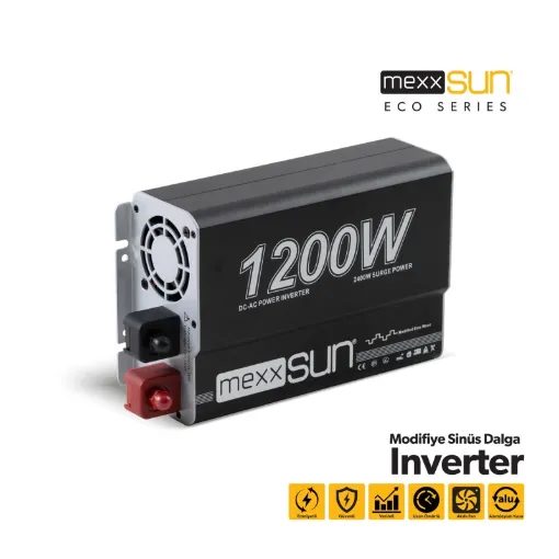 Mexxsun 12V 1200W Modifiye Sinüs İnverter resmi