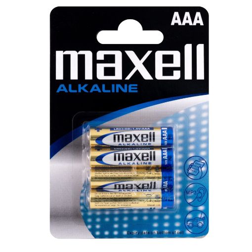 Maxell Micro Alkalin AAA 4'lü İnce Kalem Pil resmi