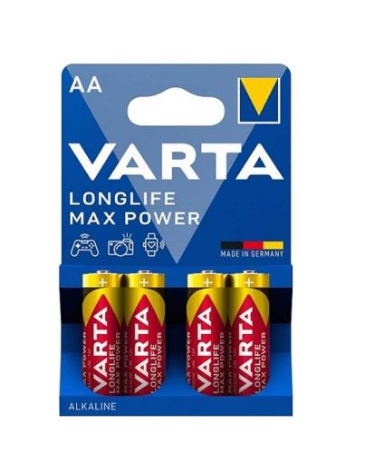 Varta 4906 Longlife Max Power Alkalin AA Kalem Pil 4'lü Paket (Blister)  resmi