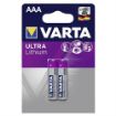 Varta 6103 Ultra Lityum AAA İnce Kalem Pil 2'li Paket (Blister)  resmi