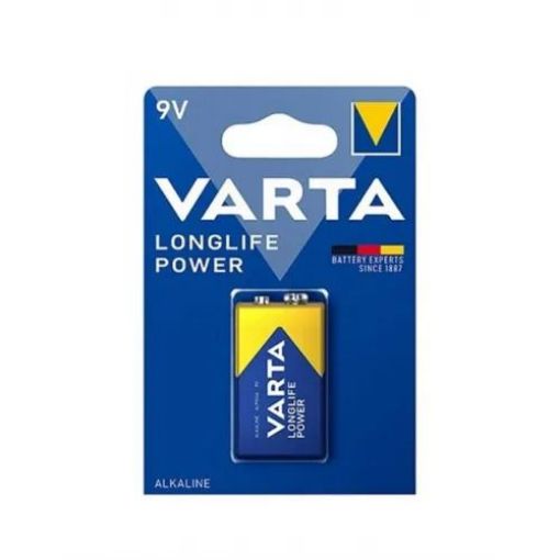 Varta 6LR61 Longlife Power Alkalin 9V Pil Tekli Paket (Blister) resmi