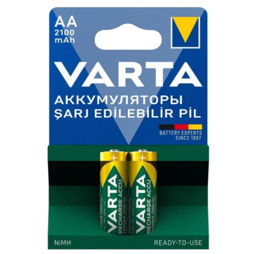 Varta 56706 Power 2100mAh AA Şarj Edilebilir Kalem Pil 2'li Paket (Blister) resmi