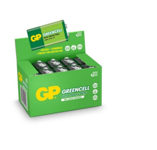 Gp Greencell 9V 10'lu Kutu Pil resmi