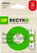 GP ReCyko 2600mAh 1.2 V Ni-MH 6'lı AA Kalem Şarjlı Pil resmi