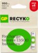 GP ReCyko 950 mAh 1.2 V Ni-MH 6'lı AAA İnce Kalem Şarjlı Pil resmi