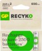 GP Recyko 650 mAh Ni-Mh AAA Size İnce Kalem Pil 2'li Blister resmi