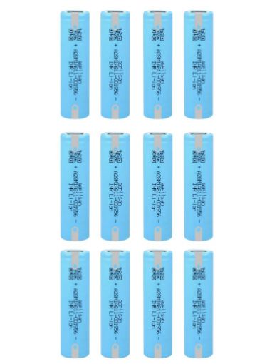 12 Adet Aspilsan Puntalı INR18650A28 3.7V 2800mAh 25A Discharge Şarjlı Li-ion Pil  resmi