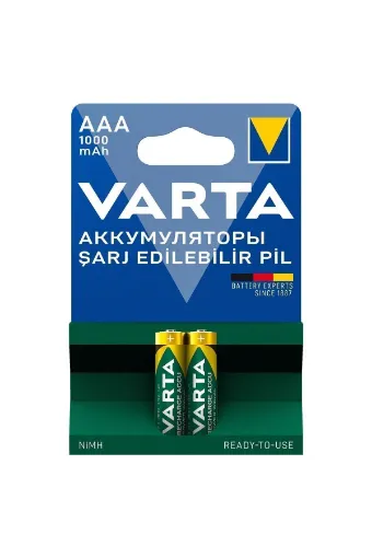 Varta 1000mah Şarj Edilebilir İnce Pil AAA 80 Adet Kutu Satışı resmi